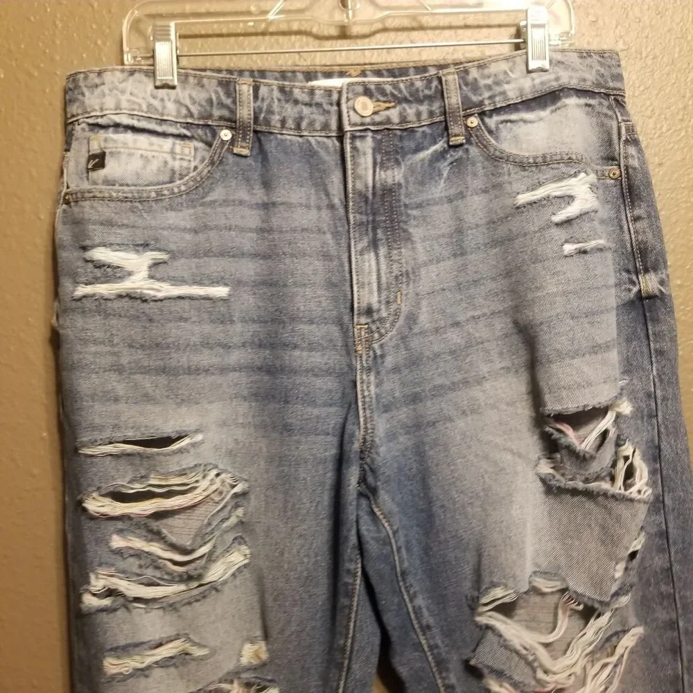 KanCan Jeans Juniors 13/30 Distressed Raw Hem Ankle Skinny Grunge Edgy